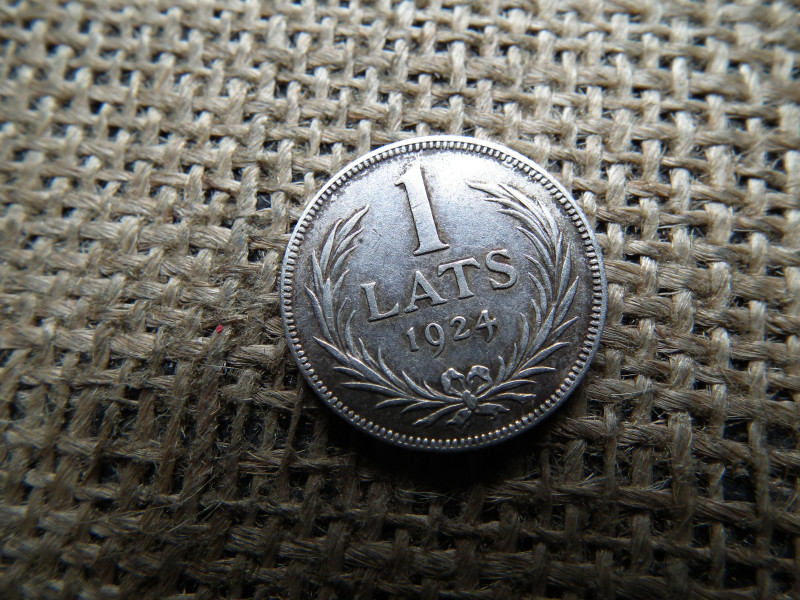 Lettország ezüst 1 lats 1924