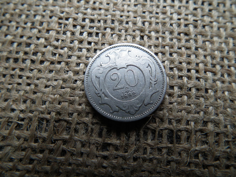 20 heller 1892 , ritka 