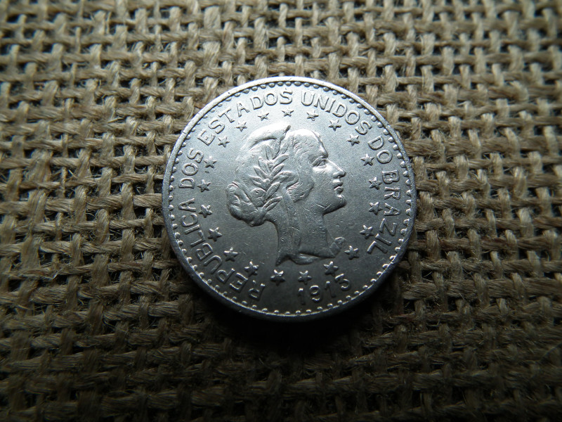 Brazília ezüst 1000 reis 1913 