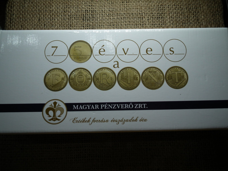 75 éves a Forint - 5 Forint 2021 BP MNB Rolni Szett - csak 1750 darab! RITKA!