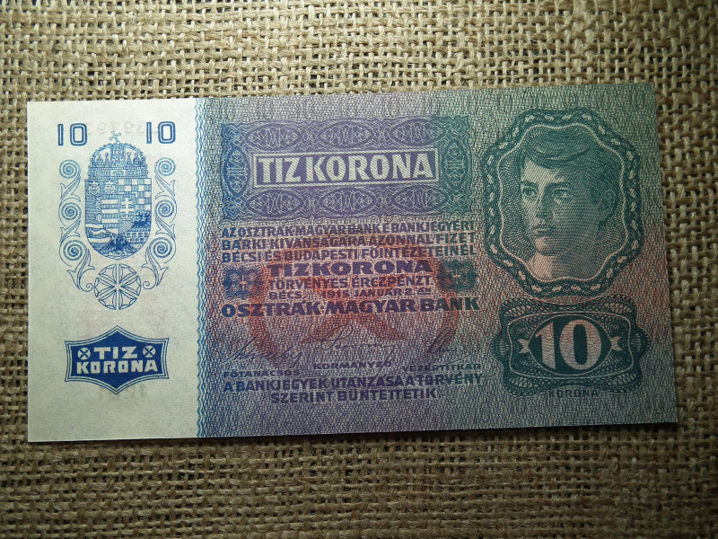 10 korona 1915 , UNC - aUNC 