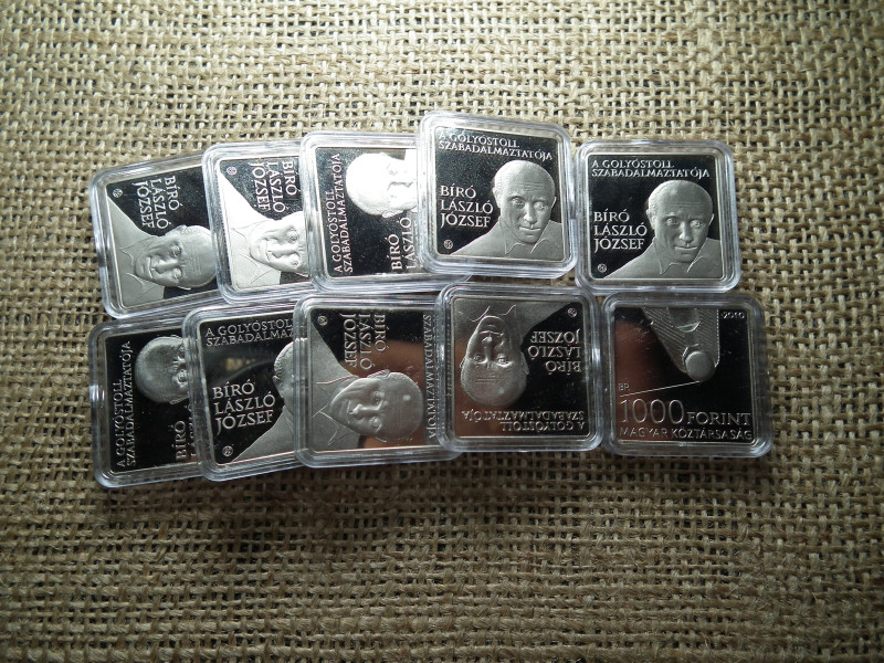 Bíró László József ( golyóstoll ) 1000 forint 2010 PP , Ár/db 