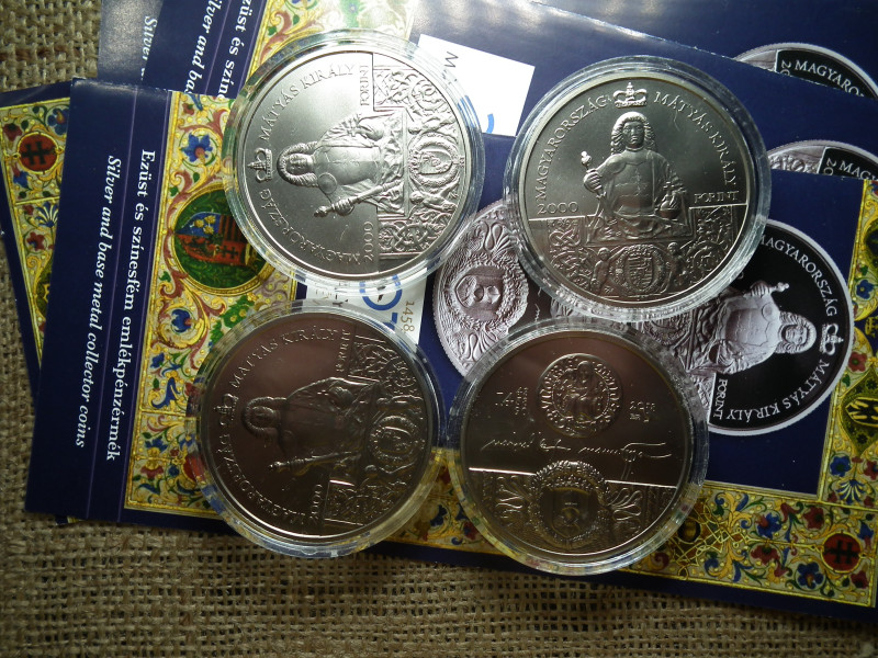 2000 forint 2018 Hunyadi Mátyás , óriási érme ! + prospektus ! Ár/db ! D