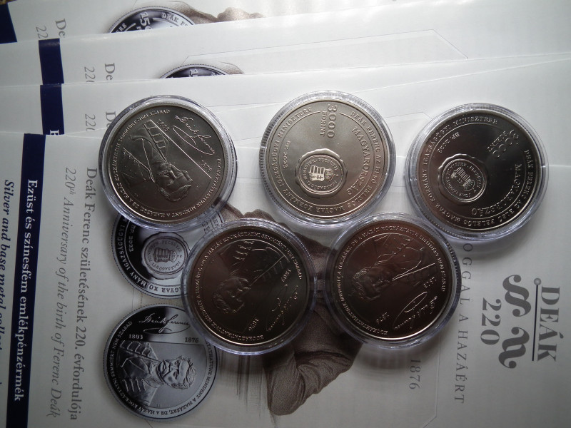 Deák Ferenc 3000 forint 2023 - bontatlan kapszulában, prospektussal ! Ár/db ! D 