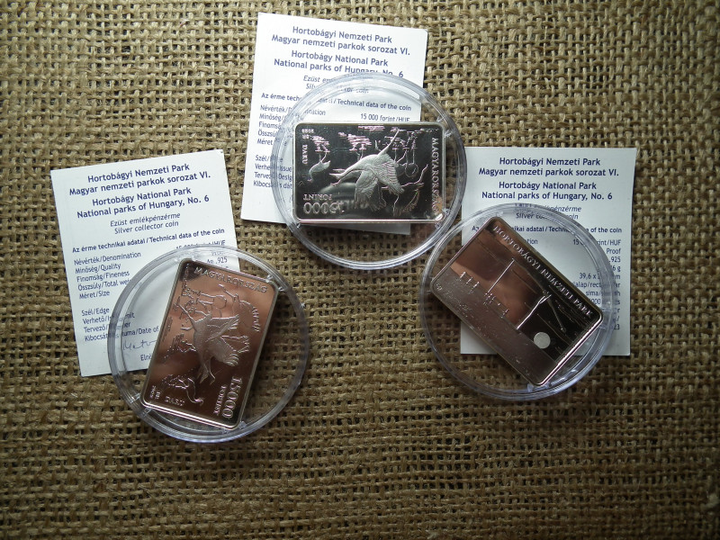 Hortobágyi Nemzeti Park  ezüst 15000 Forint 2023 + certi ! Ár/db , D