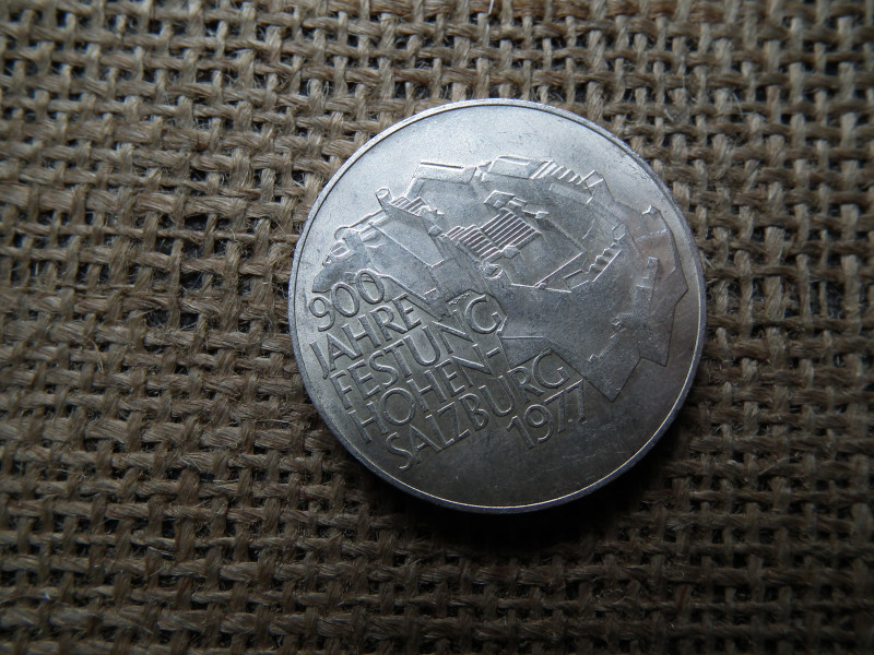 Ezüst 100 schilling 1977 Festung Hohensalzburg