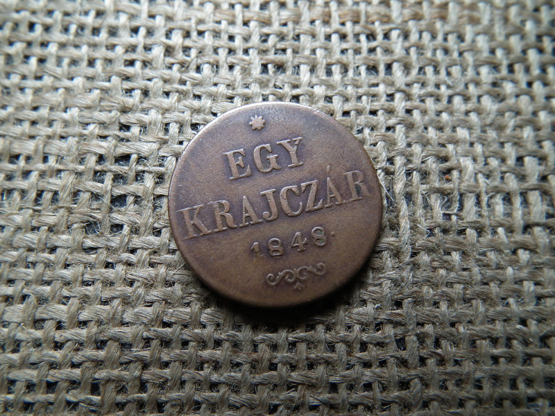 1 krajcár 1848
