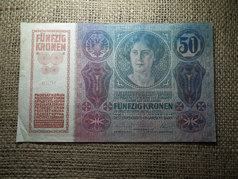 50 korona 1914 , felülbélyegzés nélkül 