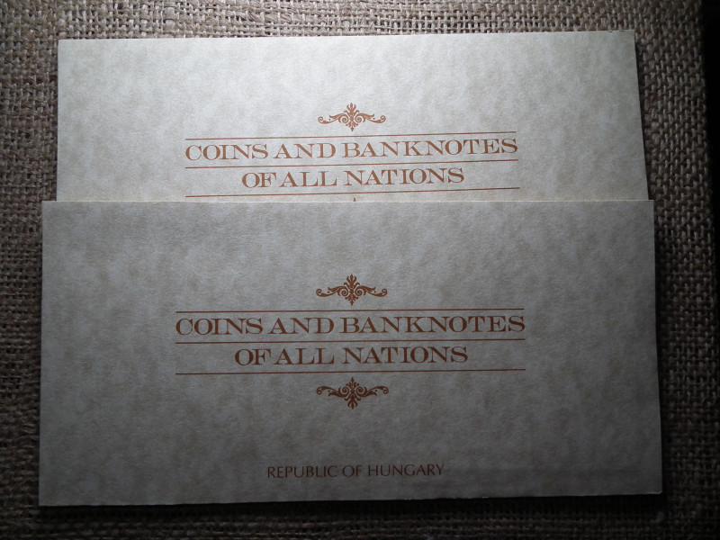 Sorszámkövető 100 Forint 1995 UNC bankjegy bliszter 1991 50 fillér érmés boríték , bliszter ! Ritka