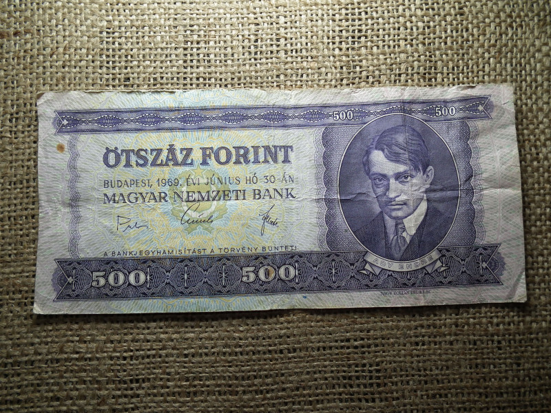 500 forint 1969 , szép 