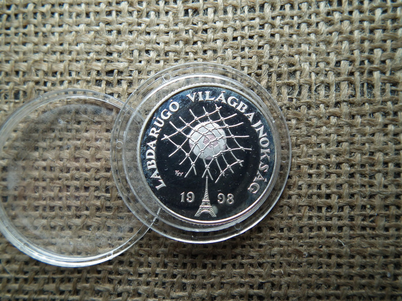 LABDARÚGÓ VILÁGBAJNOKSÁG 1998 ,  750 FORINT 1997 , ezüst PP 