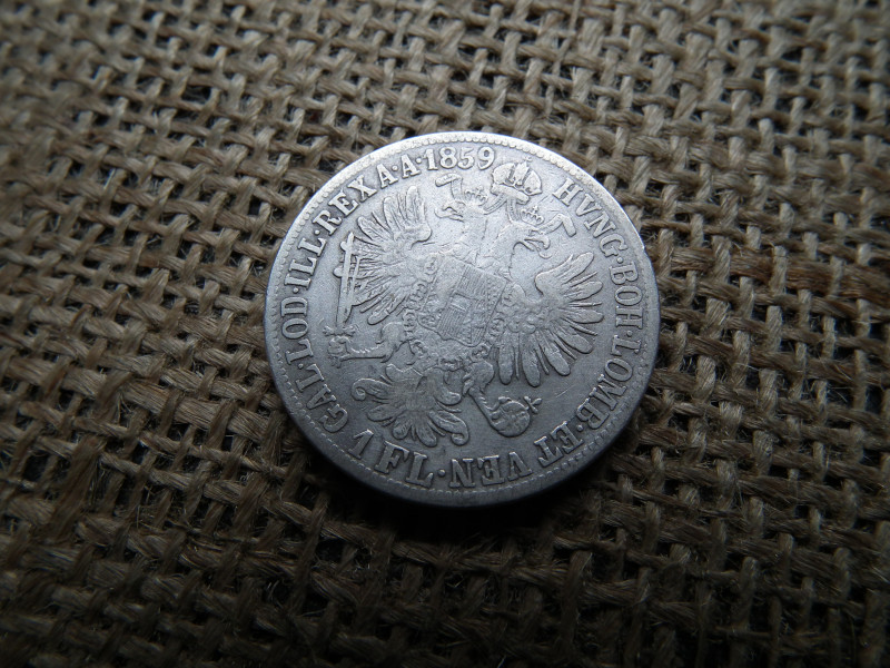 Ezüst 1 florin 1859 M