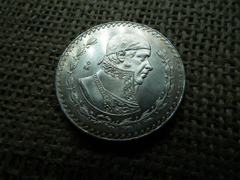 Mexikó , ezüst 1 peso 1964 , extra