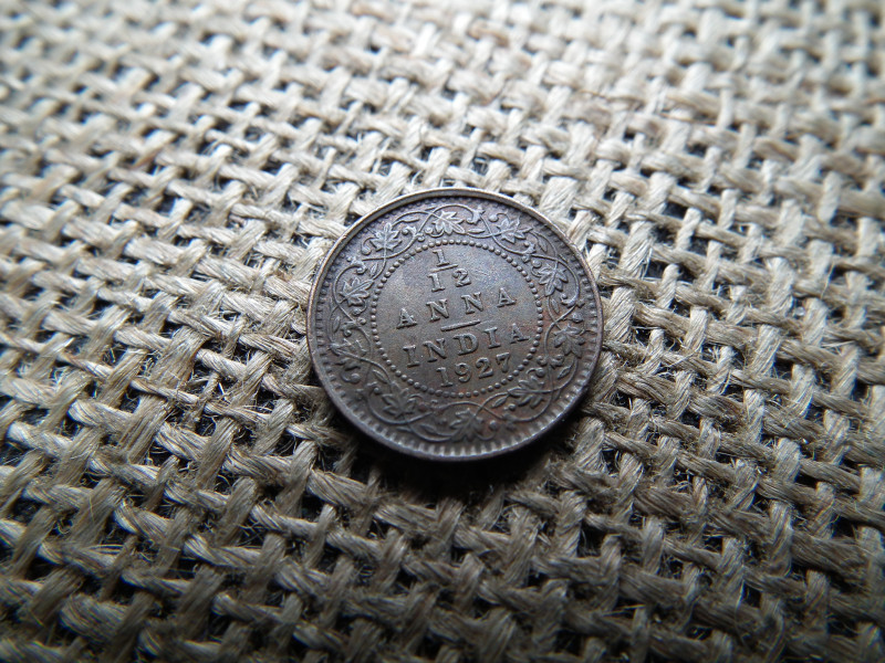 India 1/12 anna 1927 , George V