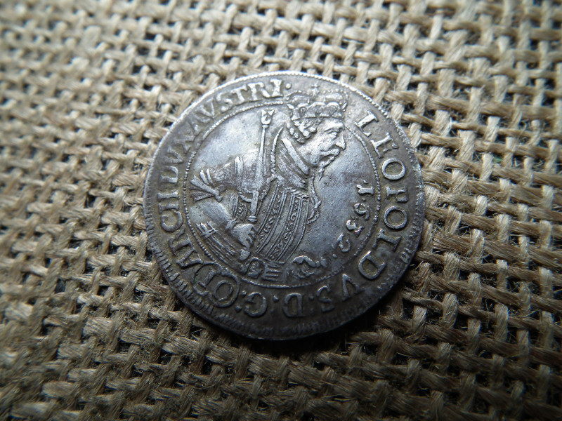 Lipót , ezüst 10 krajcár 1632 , nagyon szép