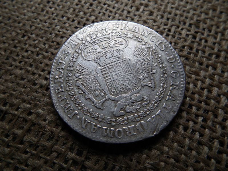 Ferenc , ezüst tallér 1763 , koronatallér , nagyon szép