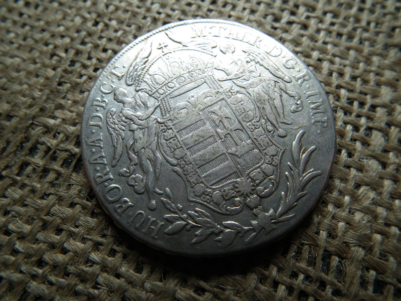 Mária Terézia ezüst 1 tallér 1780 B  , fülnyom