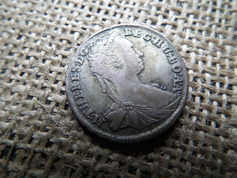 Mária Terézia ezüst XV krajcár 1743 KB , kreuzer