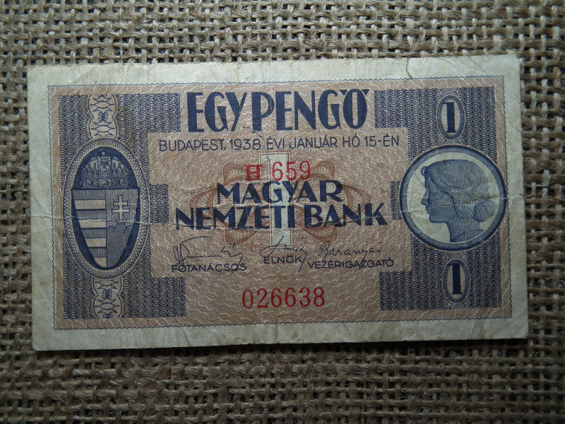1 pengő 1938 