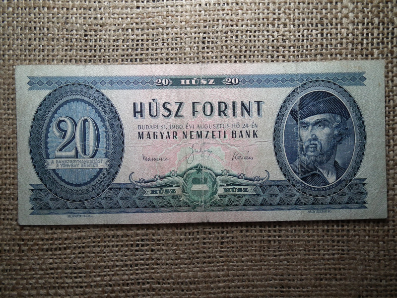 20 forint 1960 , ritka , szép 