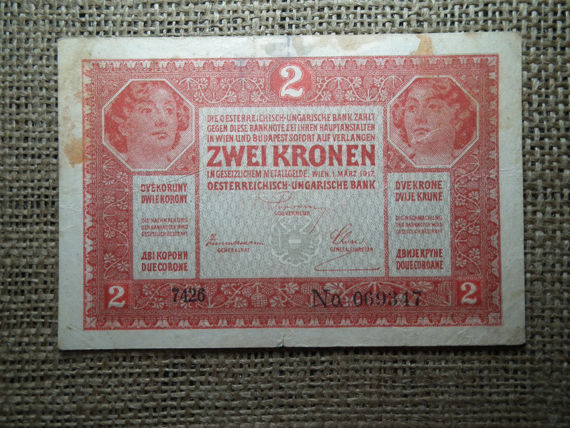 2 korona 1917 , ritka 7000 feletti 