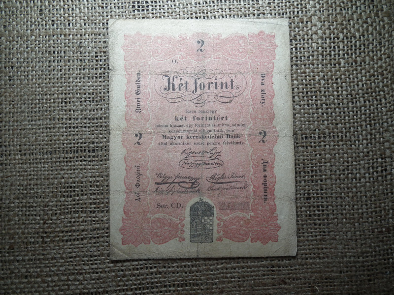 Kossuth Bankó ! 2 forint 1848 - 1849 