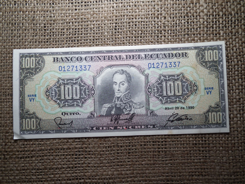 Ecuador 1000 sucres 1990 