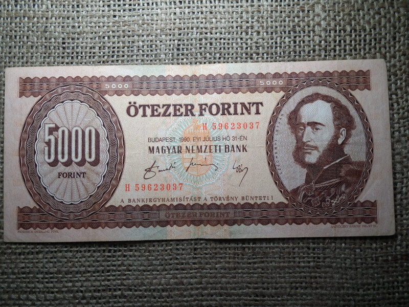 5000 forint 1990 H 