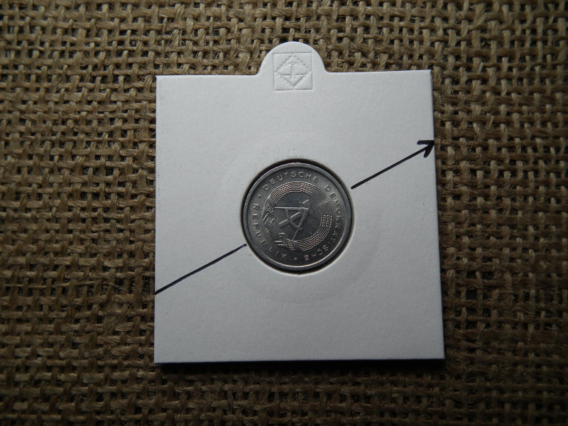 Németország 5 pfennig 1979 , verdehibás , elfordult ! Hibás