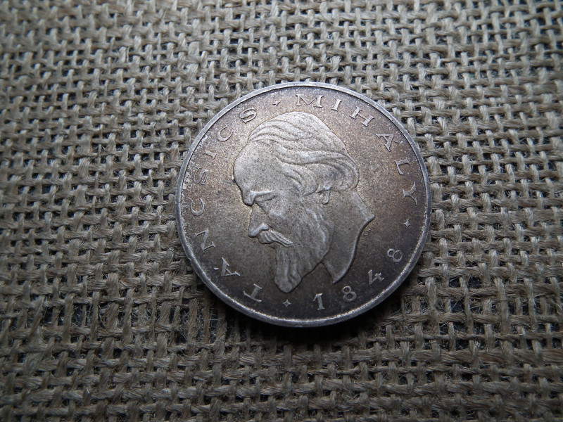 Ezüst 20 forint 1948 , Táncsics , gyönyörű patinás