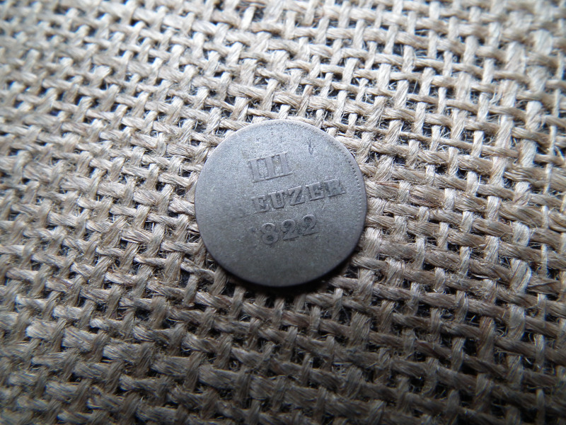 Nassaui Hercegség ( Német Államok ) ezüst III , 3 kreuzer 1822 , krajcár , ritka ! 