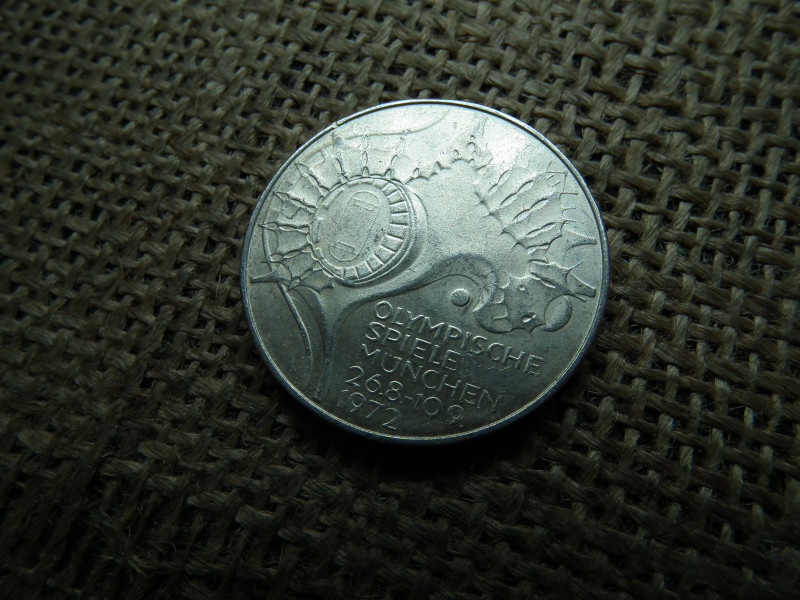 Németország , ezüst 10 márka 1972 F