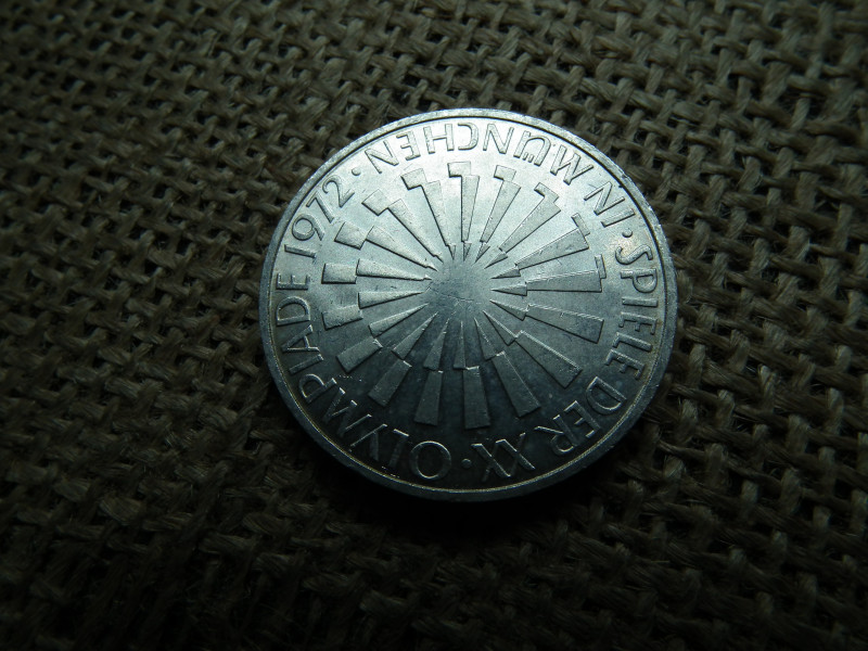 Németország , ezüst 10 márka 1972 D