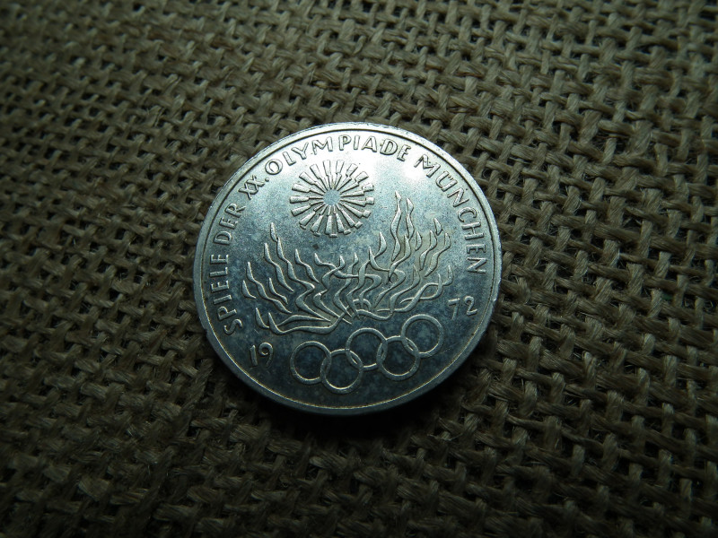 Németország , ezüst 10 márka 1972 F