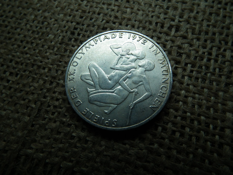 Németország , ezüst 10 márka 1972 D