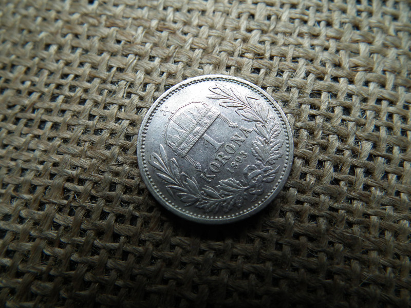 Ferenc József , ezüst 1 korona 1893 KB 