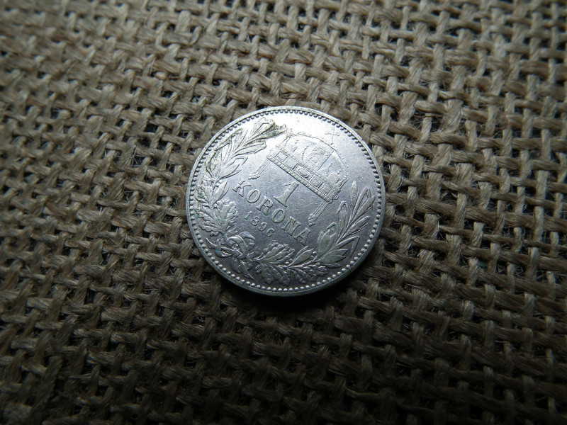 Ferenc József , ezüst 1 korona 1896 KB 