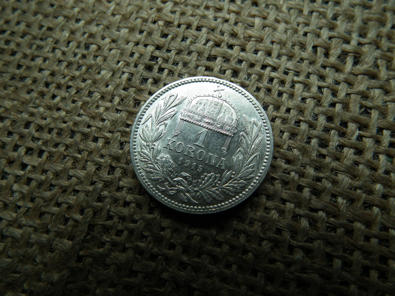 Ferenc József , ezüst 1 korona 1915 KB 
