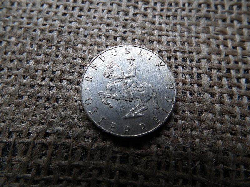 Ausztria , ezüst 5 schilling 1960 