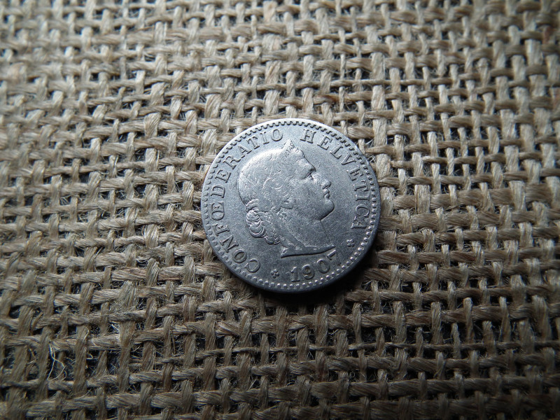 Svájc , 20 rappen 1907