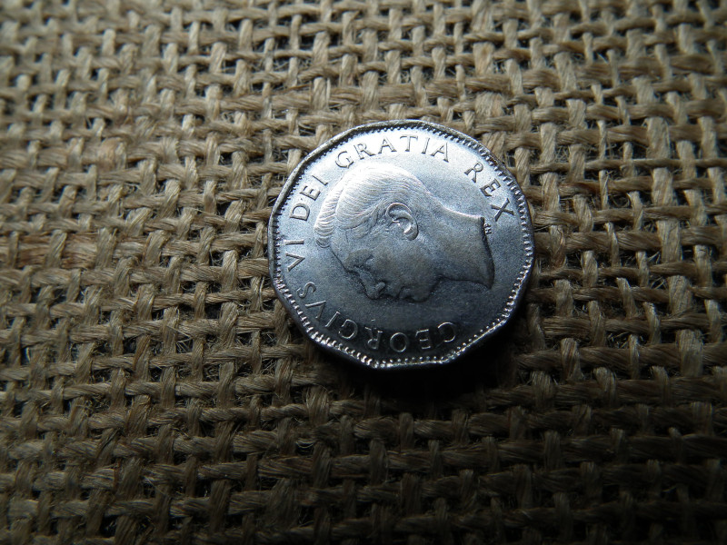 Kanada 5 cent 1952 , cents , extra 