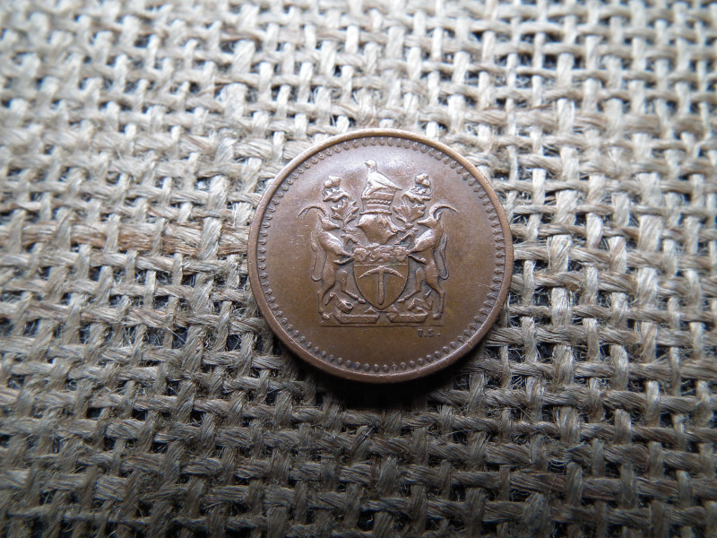 Zimbabwe  , Rodézia 1 cent 1971 