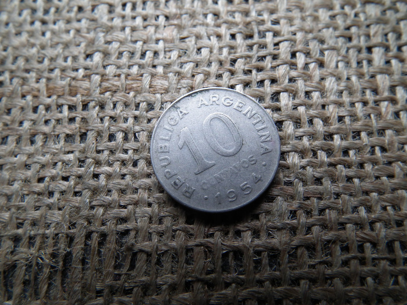 Argentína 10 centavos 1954