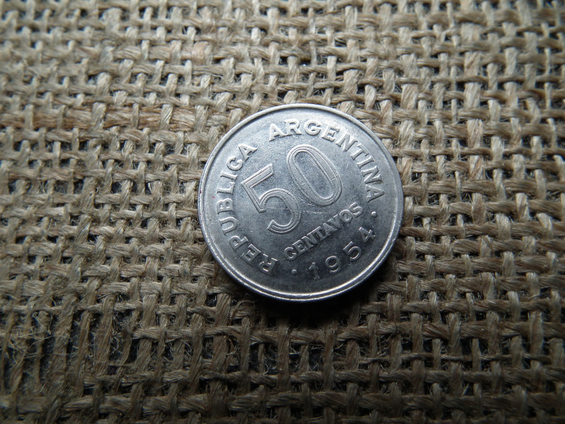 Argentína 50 centavos 1954