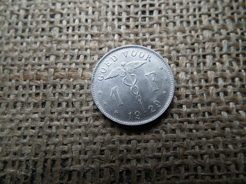 Belgium , 1 frank 1929 