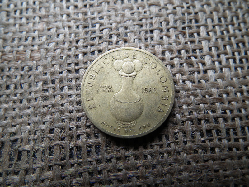 Kolumbia 20 pesos 1982  , peso 