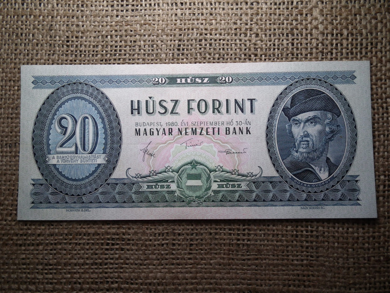 20 forint 1980 