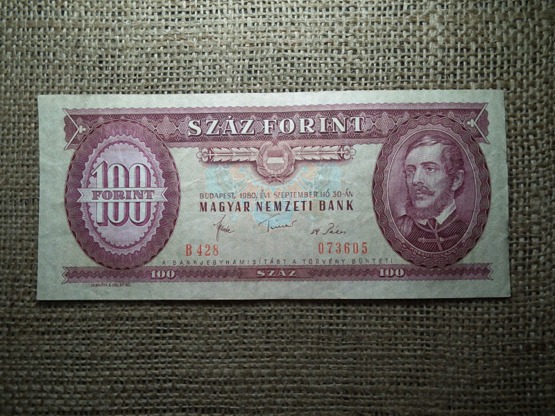 100 forint 1980