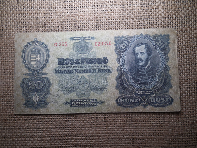 20 pengő 1930 , nagyon szép 