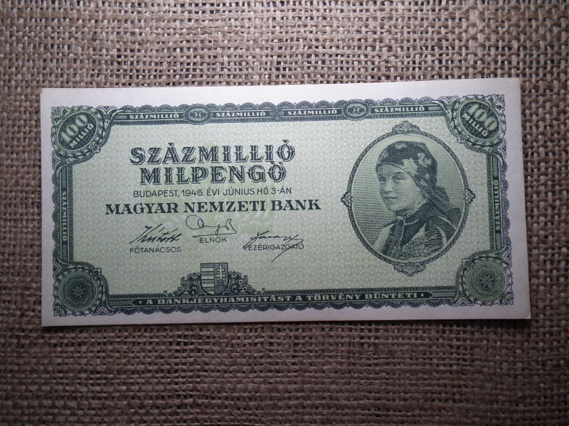 Százmillió milpengő 1946 
